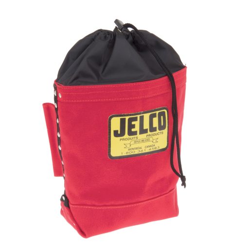 Bolt Bag in Red Canvas with drawstring