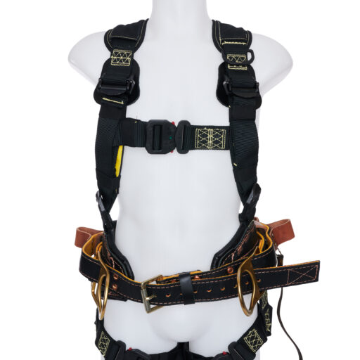 Combination Harness with 2 D-Ring Traditional Lineman's Belt