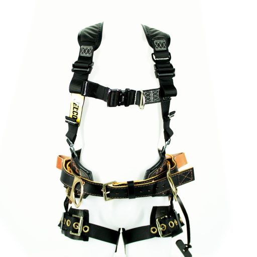 Combination Harness with 2 D-Ring Traditional Lineman's Belt