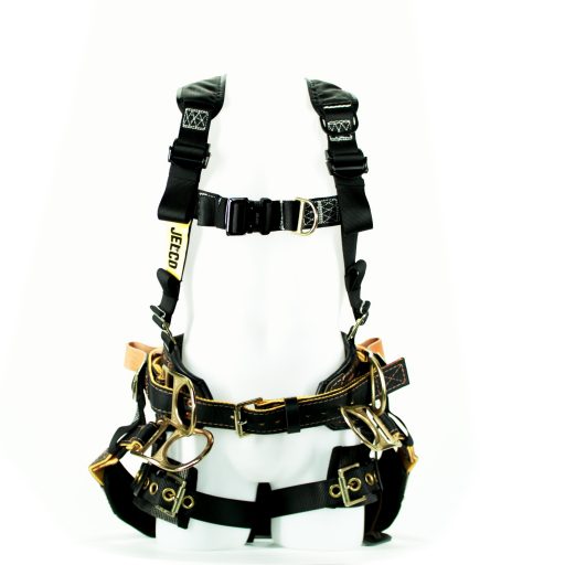 Combination Harness with 2 D-Ring Traditional Lineman's Belt