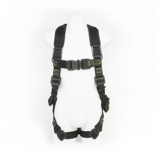 Arc Flash Compliant H-Style Harness with Dielectric Hardware, Soft Web Loop and Sternal D-Ring