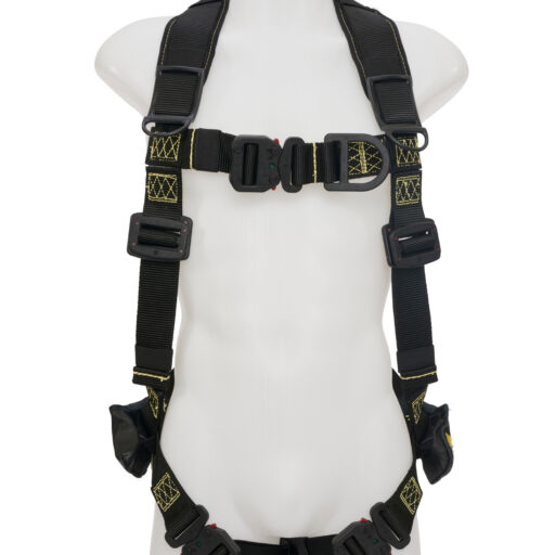Arc Flash Compliant H-Style Harness with Dielectric Hardware, Soft Web Loop and Sternal D-Ring