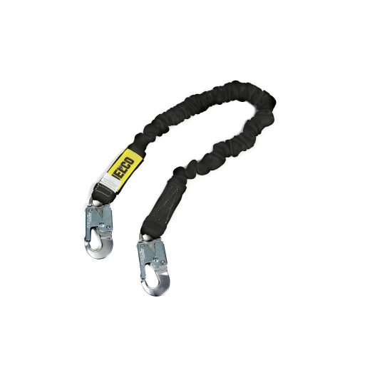 JELCO 54274 54276 Arc Flash Energy Absorbing Lanyard with Aluminum Snap Hooks
