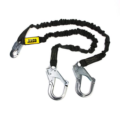 JELCO 54486 Arc Flash Energy Absorbing Lanyard with Aluminum Snap Hooks